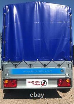 8'8 x 4'1 TWIN AXLE TRAILER with High Frame & Cover 263x125x135cm