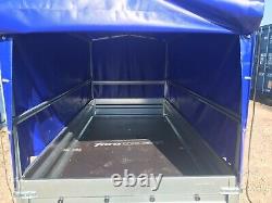 8'8 x 4'1 TWIN AXLE TRAILER with High Frame & Cover 263x125x135cm