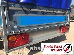 8'8 x 4'1 TWIN AXLE TRAILER with High Frame & Cover 263x125x135cm