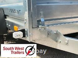 8'8 x 4'1 TWIN AXLE TRAILER with High Frame & Heavy Duty Cover 265x125x85cm