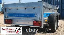 8'8 x 4'1 Twin Axle Trailer 750kg Deep 45cm Body (263cmx125cmx45cm)