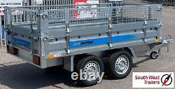 8'8x5' Twin Axle Trailer 750kg with Removable sides including Mesh Sides