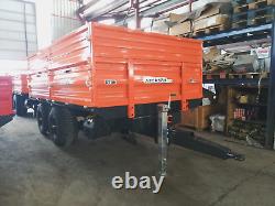 8 Ton Drop Side Farm Tipper trailer Brakes on all 4 TOP END QUALITY