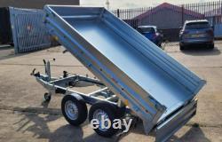 8 x 5 ft Tipper TIPPING HYDRAULIC Trailer Twin Axle BRAND NEW 2700KG £3291+vat