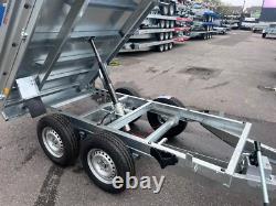 8 x 5 ft Tipper TIPPING HYDRAULIC Trailer Twin Axle BRAND NEW 2700KG £3291+vat