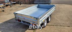 8 x 5 ft Tipper TIPPING HYDRAULIC Trailer Twin Axle BRAND NEW 2700KG £3291+vat
