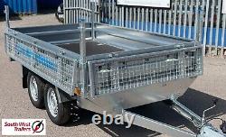 8'x5' Twin Axle Trailer 750kg with Removable sides including Mesh Sides