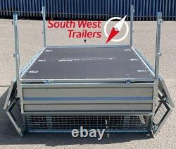 8'x5' Twin Axle Trailer 750kg with Removable sides including Mesh Sides