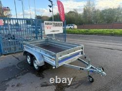 8ft x 4.4ft Twin Axle Unbraked Trailer 750kg Heavy Duty with Plywood Floor