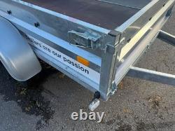 8ft x 4.4ft Twin Axle Unbraked Trailer 750kg Heavy Duty with Plywood Floor