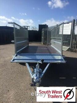 8ft x 4ft Twin Axle Trailer 750kg Deep Body with Mesh Sides (263cmx125cmx85cm)