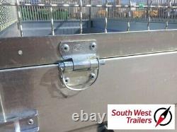 8ft x 4ft Twin Axle Trailer 750kg Deep Body with Mesh Sides (263cmx125cmx85cm)