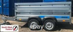 8x4 Twin Axle Trailer 750kg Extra Deep Body 263cmx125cmx80cm INC VAT