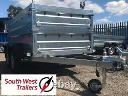 8x4 Twin Axle Trailer 750kg Extra Deep Body 263cmx125cmx80cm INC VAT