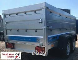 8x4 Twin Axle Trailer 750kg Extra Deep Body 263cmx125cmx80cm INC VAT