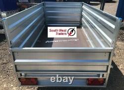 8x4 Twin Axle Trailer 750kg Extra Deep Body 263cmx125cmx80cm INC VAT