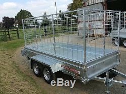 8x5 TWIN AXLE UNBRAKED, CAGED, BOX TRAILER