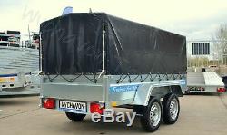 9 X 4 BOX TRAILER 750KG AL-KO SUSPENSION 2.7m x 1,26m TRAILER TWIN AXLE