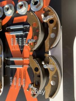 ALKO Fit Self Adjust 200x50 Caravan Trailer Brake Shoes Twin Axle Set