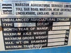 AS MARSTON 10 Tonne Grain Trailer, Twin Axle, Grain Chute tidy for age