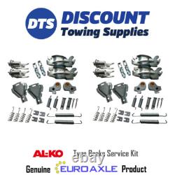 Alko 200mm & 230mm Type Twin Axle Back Plate Trailer Brake Parts Service Kit x 1