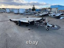 Aluminium Tiltbed Car Transporter Trailer 2700kg twin axle Electric Winch Tilt