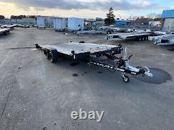 Aluminium Tiltbed Car Transporter Trailer 2700kg twin axle Electric Winch Tilt