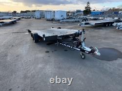 Aluminium Tiltbed Car Transporter Trailer 2700kg twin axle Electric Winch Tilt