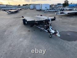 Aluminium Tiltbed Car Transporter Trailer 2700kg twin axle Electric Winch Tilt