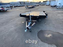Aluminium Tiltbed Car Transporter Trailer 2700kg twin axle Electric Winch Tilt