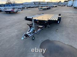 Aluminium Tiltbed Car Transporter Trailer 2700kg twin axle Electric Winch Tilt