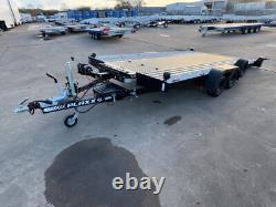 Aluminium Tiltbed Car Transporter Trailer 2700kg twin axle Electric Winch Tilt