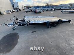 Aluminium Tiltbed Car Transporter Trailer 2700kg twin axle Electric Winch Tilt