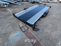 Aluminium Tiltbed Car Transporter Trailer 2700kg twin axle Electric Winch Tilt