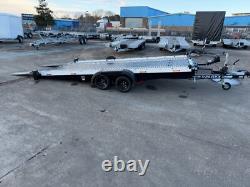 Aluminium Tiltbed Car Transporter Trailer 2700kg twin axle Electric Winch Tilt