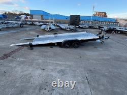 Aluminium Tiltbed Car Transporter Trailer 2700kg twin axle Electric Winch Tilt
