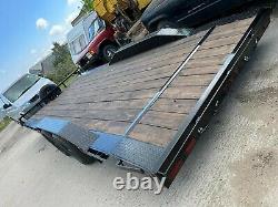 American twin axle car transporter trailer