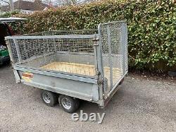 BATESON 720 Twin Axle Unbraked Trailer, used 7ft x 4ft, all sides removeable