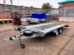 BEAVER TAIL Trailer Twin Axle 15ft 6.6ft 4.5m x 2m 2700kg WHEEL SIZE 13