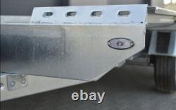 BEAVER TAIL Trailer Twin Axle 15ft 6.6ft 4.5m x 2m 2700kg WHEEL SIZE 14