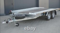 BEAVER TAIL Trailer Twin Axle 15ft 6.6ft 4.5m x 2m 2700kg WHEEL SIZE 14