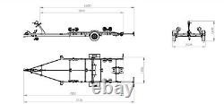 BOAT TRAILER PP18-7023 1800KG TWIN AXLE 28ft BOAT TRAILER @WYCHAVON TRAILERS