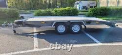 BORO JUPITER EX DEMO 4.5 M x 2.1 M TWIN-AXLE CAR TRANSPORTER TRAILER 2700KG RAMP