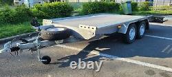 BORO JUPITER EX DEMO 4.5 M x 2.1 M TWIN-AXLE CAR TRANSPORTER TRAILER 2700KG RAMP