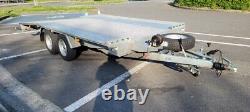 BORO JUPITER EX DEMO 4.5 M x 2.1 M TWIN-AXLE CAR TRANSPORTER TRAILER 2700KG RAMP