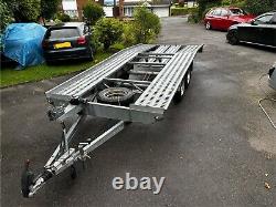 BORQ Twin Axle 2700kg fully galvanised braked car trailer 14.4ft