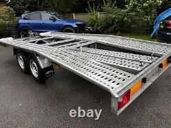 BORQ Twin Axle 2700kg fully galvanised braked car trailer 14.4ft