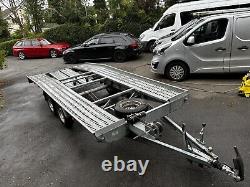 BORQ Twin Axle 2700kg fully galvanised braked car trailer 14.4ft