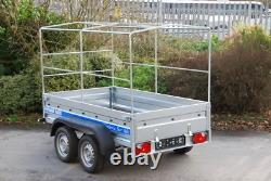 BOX CAR TRAILER 10X5 TWIN AXLE UNBRAKED 750KG AL-KO SUSPENSION 3mX1,5m