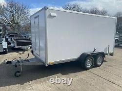 BOX TRAILER 13ft x 6,6ft x 6,2ft TWIN AXLE 3500KG 4M X 2M KNOTT SUSPENSION